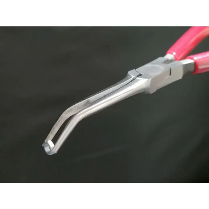 【CAINZ-DASH】室本鉄工 ロングハンドル先曲りニードルプライヤL60 L-60【別送品】