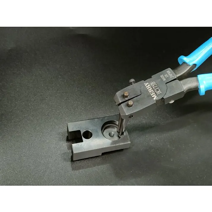 【CAINZ-DASH】室本鉄工 スナップリングプライヤ(穴用) HC175B 替爪式・ロングピン付 190mm HC175B【別送品】