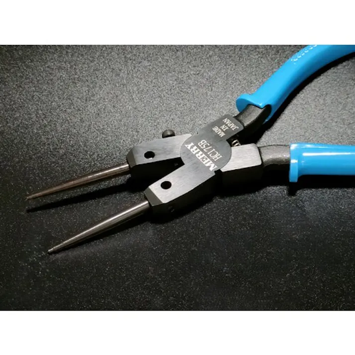 【CAINZ-DASH】室本鉄工 スナップリングプライヤ(穴用) HC175B 替爪式・ロングピン付 190mm HC175B【別送品】