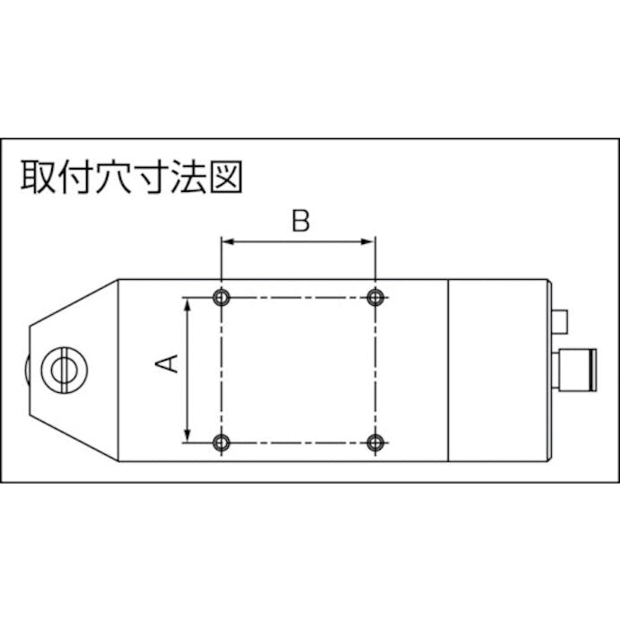 【CAINZ-DASH】室本鉄工 ガタ防止エアーニッパ本体　ＭＳＢ１０　３６×１１７×３６ｍｍ MSB10【別送品】