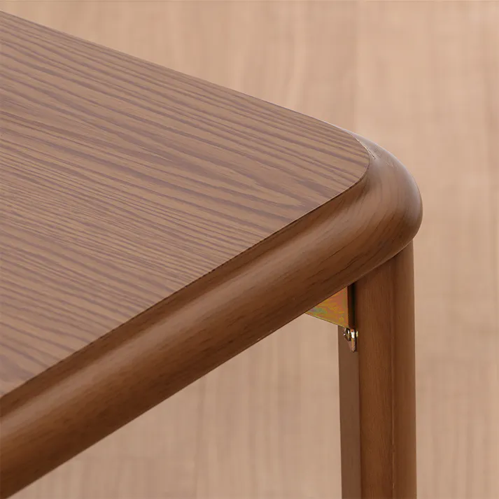 軽量継脚折り畳み座卓 ミディアムブラウン105×75cm【別送品】