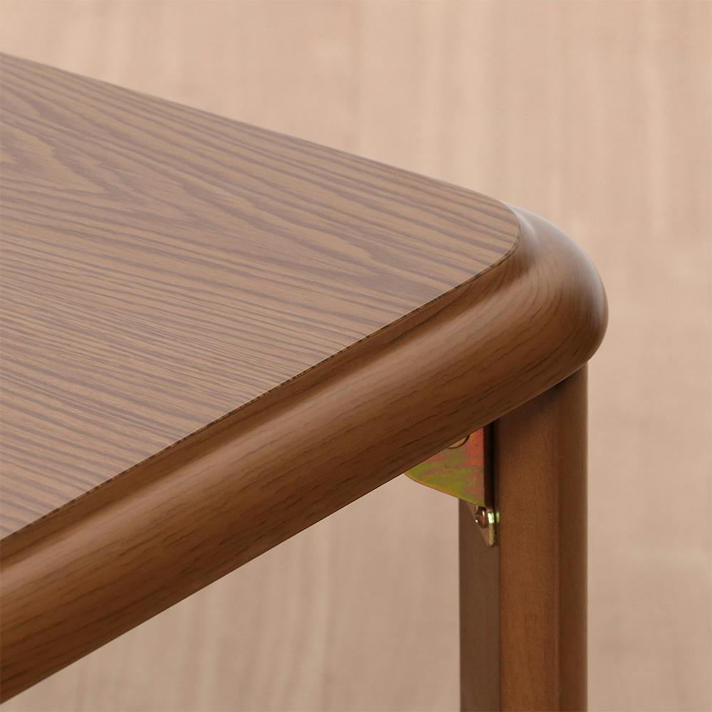 軽量継脚折り畳み座卓 ミディアムブラウン 120×75cm【別送品 軽量継脚折り畳み座卓 ミディアムブラウン 120×75cm【別送品