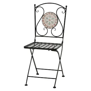 モザイクチェア 花柄【別送品】