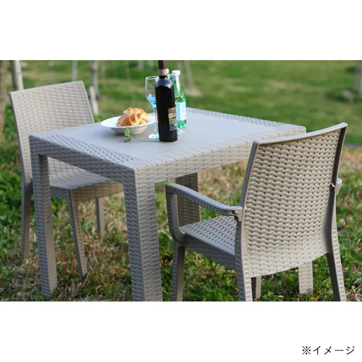 ステラ テーブル グレー 80角【別送品】