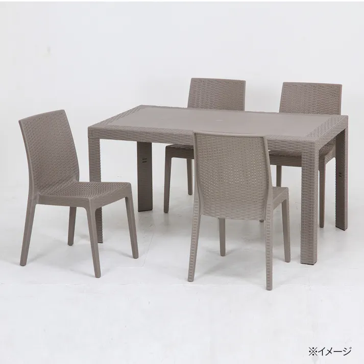 ステラ テーブル グレー 80×140cm【別送品】