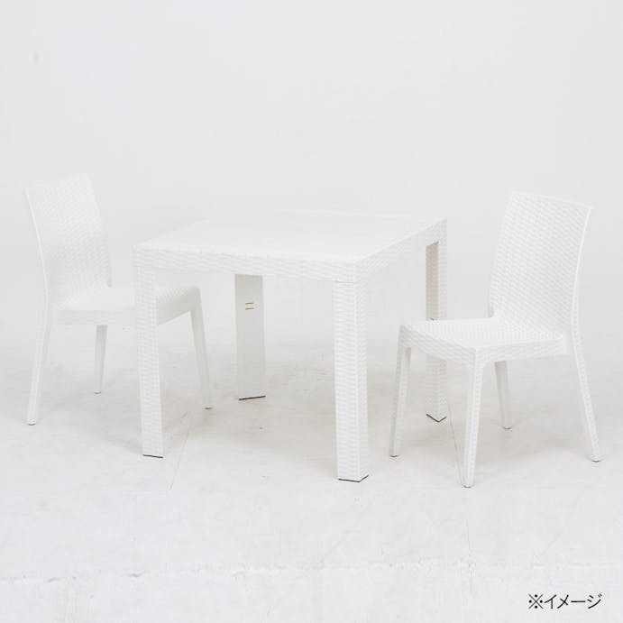 ステラ テーブル ホワイト 80角【別送品】