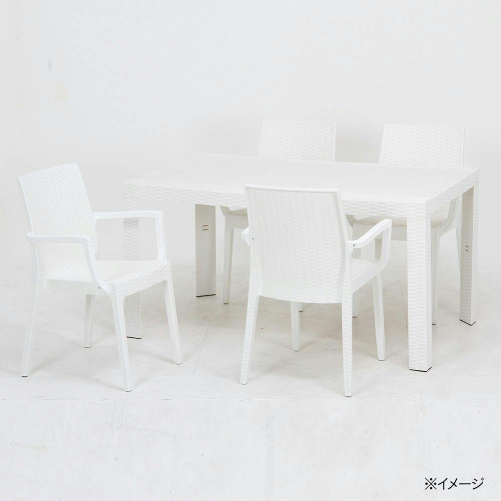 割引特売中 《新品・送料無料》ステラ　テーブル　８０×１４０　ホワイト ダイニングテーブル