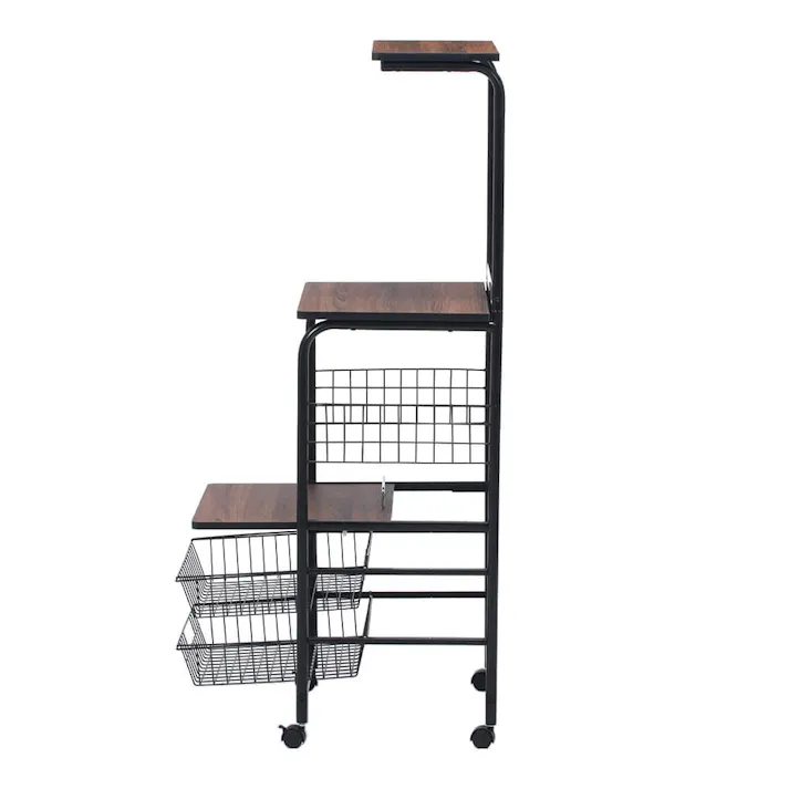 レンジワゴン FBC-03-1 BK/BR【別送品】