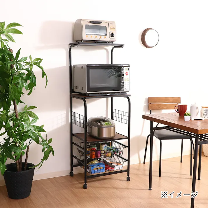 レンジワゴン FBC-03-1 BK/BR【別送品】