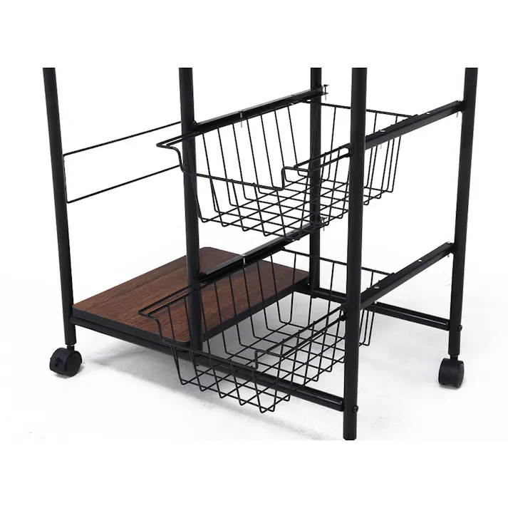 キッチンワゴン FBC-02-1 BK/BR【別送品】