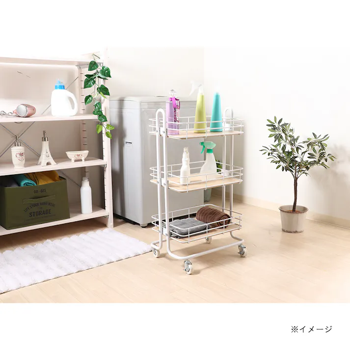 キッチンワゴン ビクター WH【別送品】