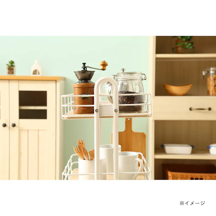 キッチンワゴン ビクター WH【別送品】