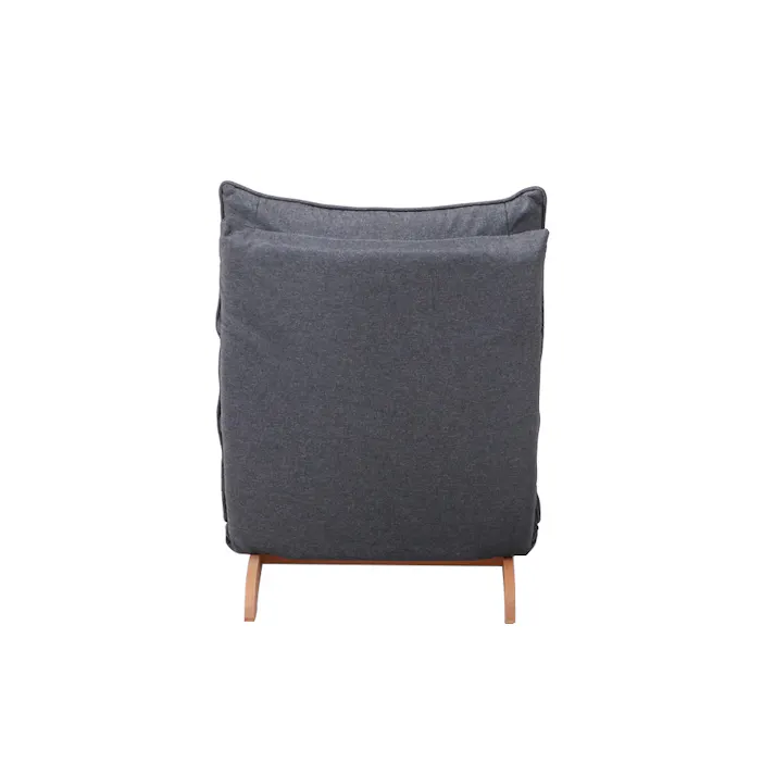 ダブルクッション座椅子 フィット 1P ダークグレー【別送品】