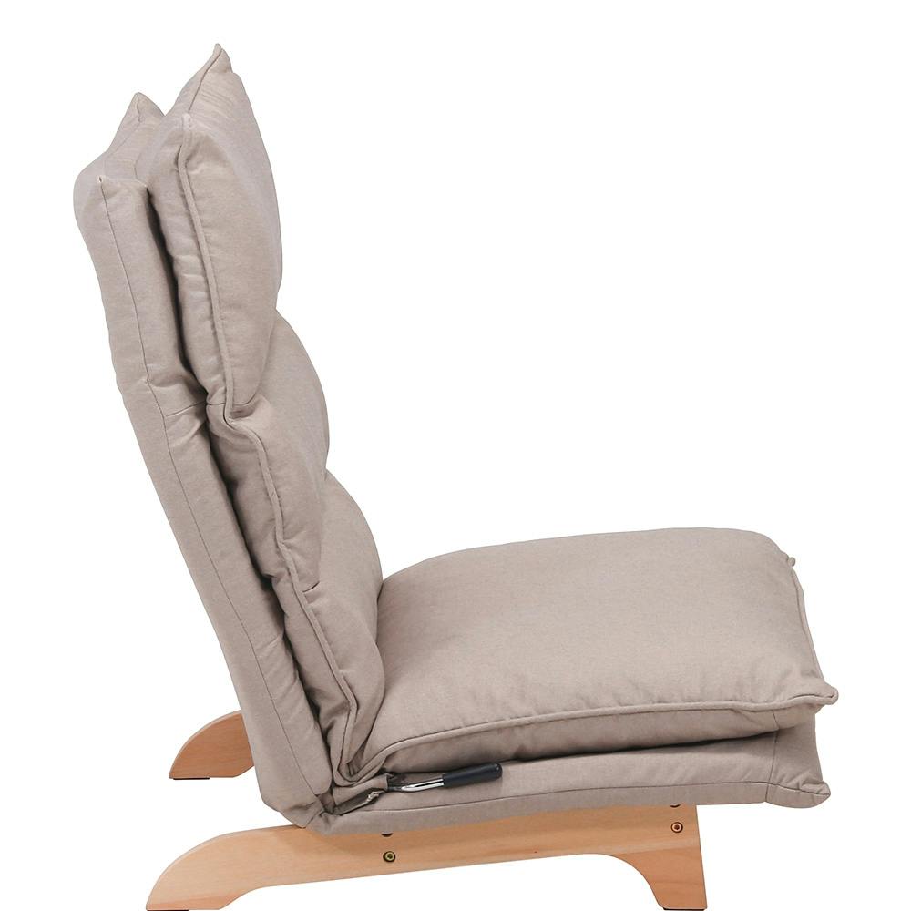 ダブルクッション座椅子 フィット 1P ベージュ【別送品】 | 座椅子・座