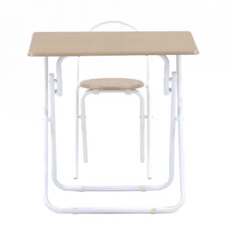 【通常WEB価格7980円】折りたたみテーブルチェアセットWH【別送品】