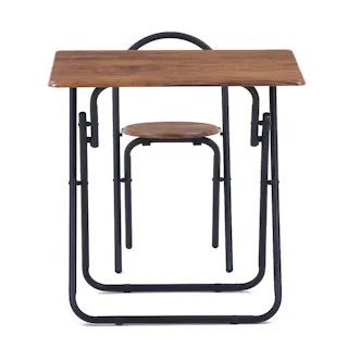 【通常WEB価格7980円】折りたたみテーブルチェアセットBR【別送品】