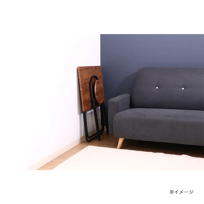 【通常WEB価格7980円】折りたたみテーブルチェアセットBR【別送品】