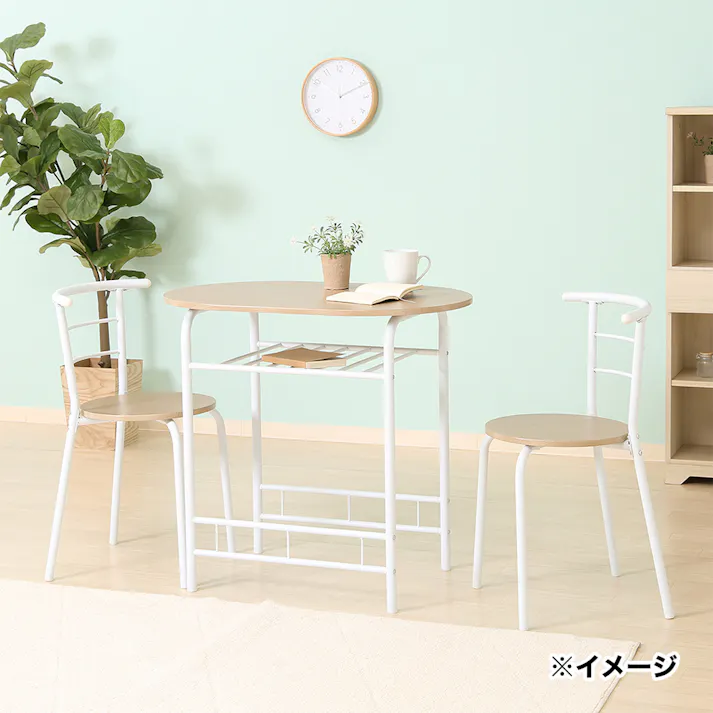 ダイニング3点セット ホワイト【別送品】
