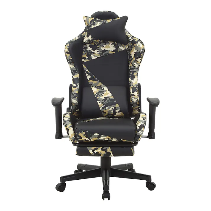 カモフラージュ柄リクライニングチェア オリベYE【別送品】