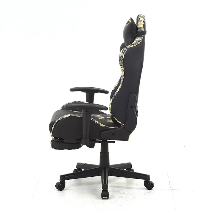 カモフラージュ柄リクライニングチェア オリベYE【別送品】