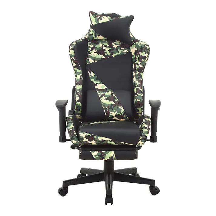 カモフラージュ柄リクライニングチェア オリベGR【別送品】