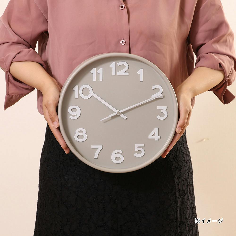 掛時計 スピカ 30cm サンドベージュ | 時計 通販 | ホームセンターの