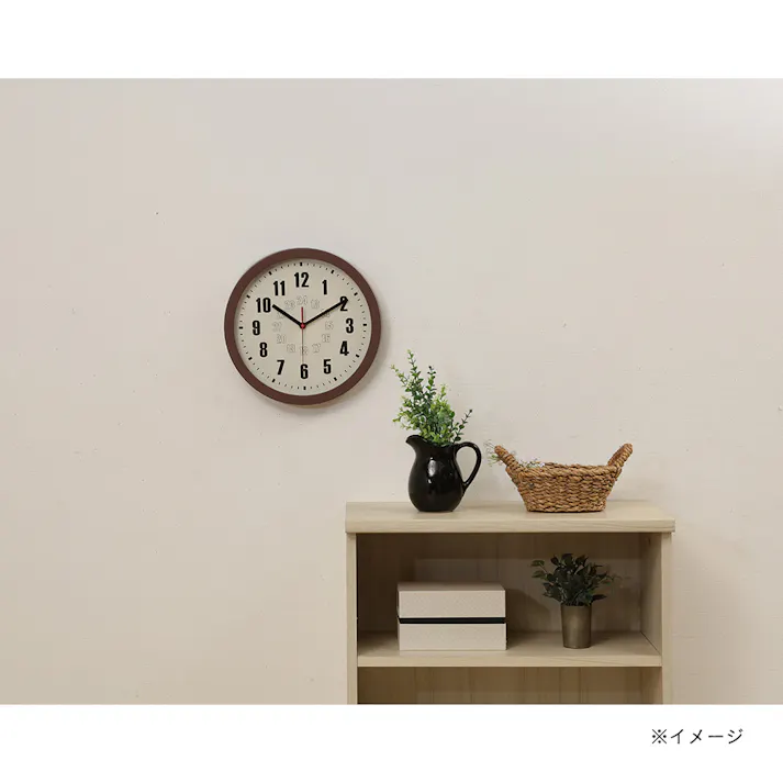 掛時計 カイラ 30cm チョコレート
