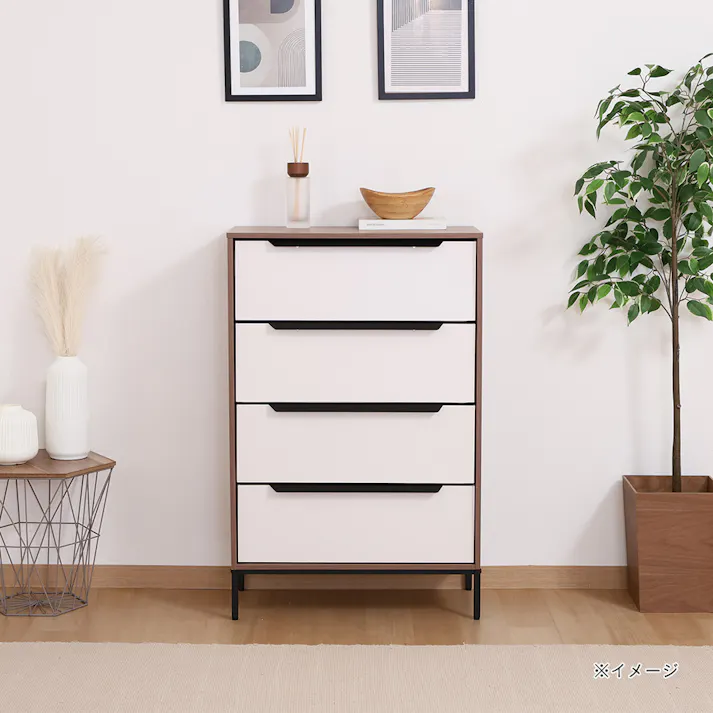 KDファブリックチェスト クレオ 4段【別送品】