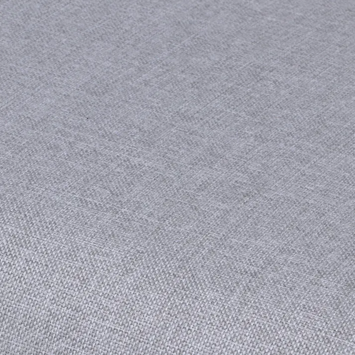 木肘ファブリックソファー ライトグレー【別送品】(販売終了)