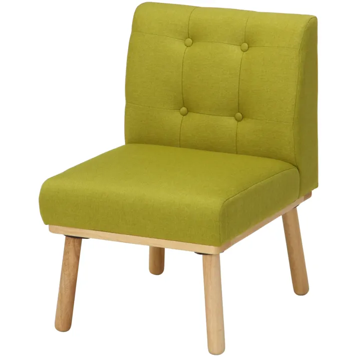 Natural Signature ダイニングソファ ヘームル グリーン 1人掛け【別送品】