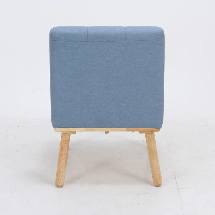 Natural Signature ダイニングソファ ヘームル ブルー 1人掛け【別送品】