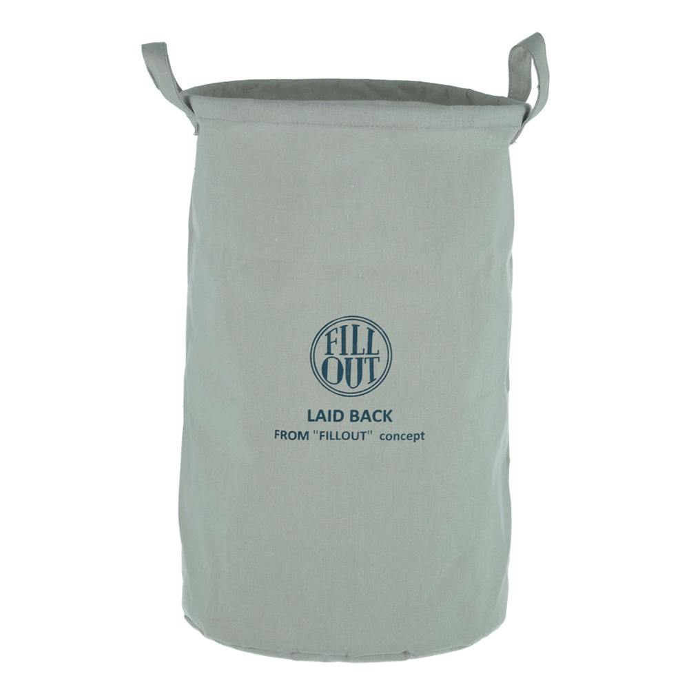 LB ファブリックボックスラウンド グレー