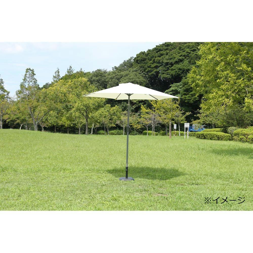 アルミパラソル アイボリー アルミ製 (約)幅202×奥行240×高さ234cm