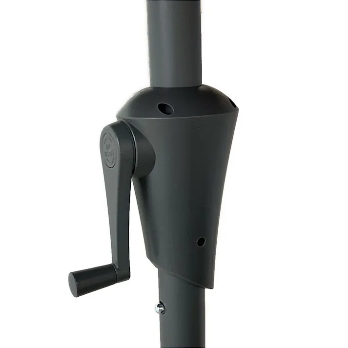 アルミパラソル ブラウン アルミ製 (約)幅202×奥行240×高さ234cm