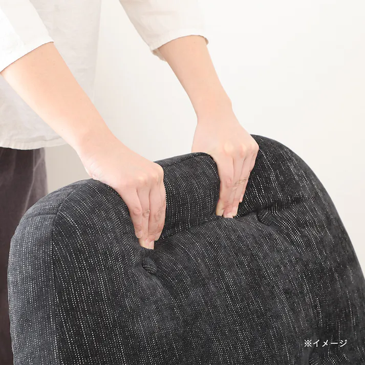 パーソナルチェアー PONY 幅65cm 奥行82cm 高さ76cm ブラック【別送品】