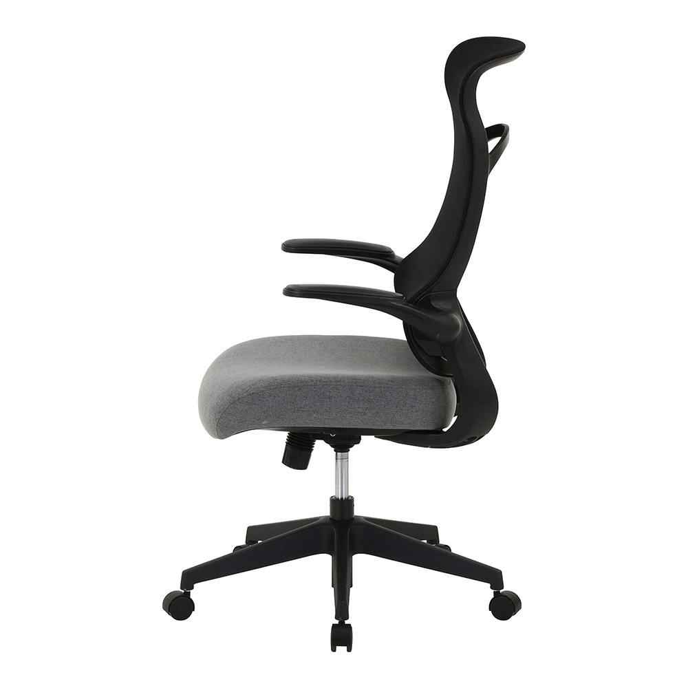 ハイバックアームアップチェア ブレンダ ブラック【別送品