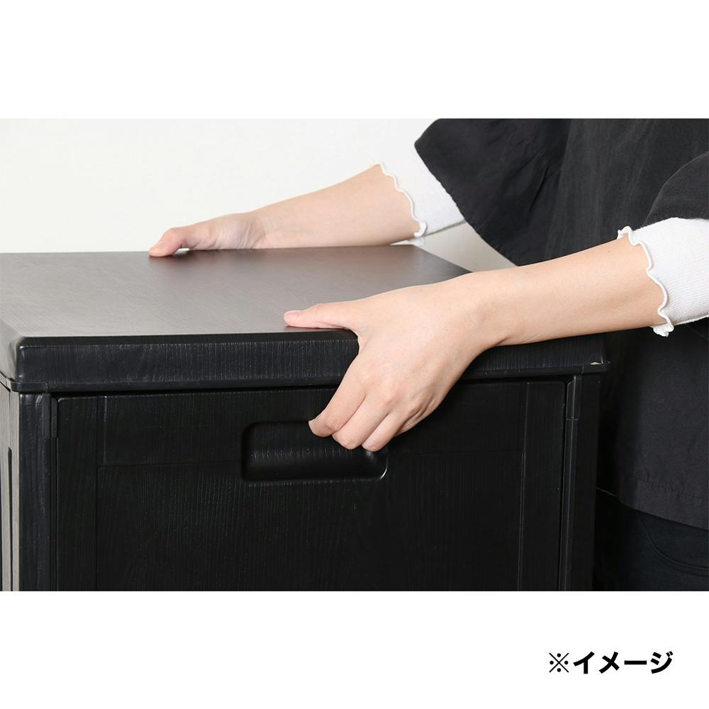 収納BOX 76L ブラック【別送品】 | ガーデンファニチャー 