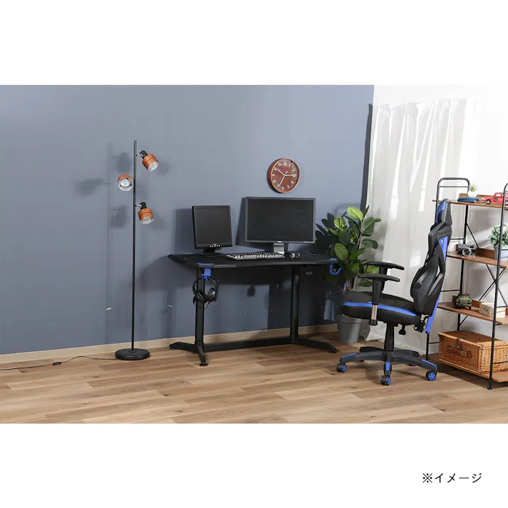 ゲーミングデスク ゼノ PRO-01 BLUE【別送品】