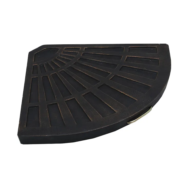 ハンギングパラソル専用ベース ブラック セメント (約)幅47×奥行47×高さ4cm 12kg【別送品】