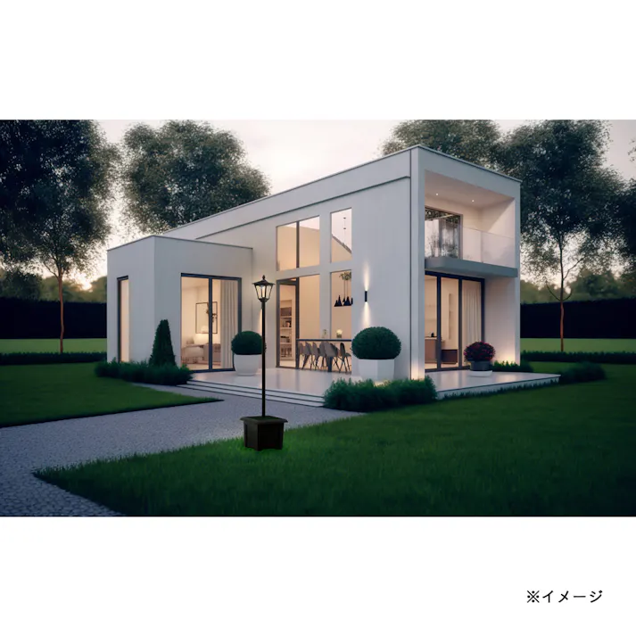 LEDソーラースタンドライト 1灯 プランター付き