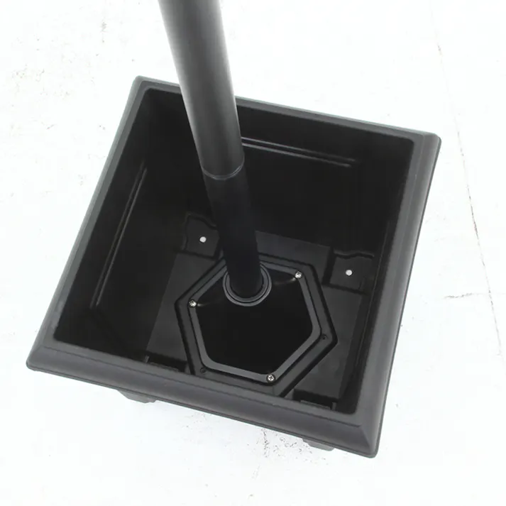 LEDソーラースタンドライト 2灯 プランター付き