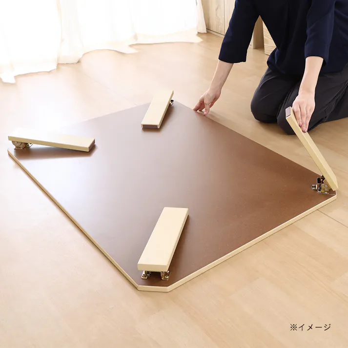 モダンローテーブル エルフ WO 幅105cm 奥行75cm 高さ31.7cm ナチュラル【別送品】