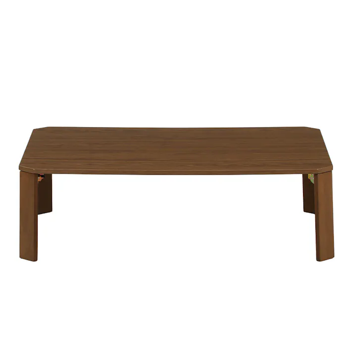 モダンローテーブル Latte WN 幅105cm 奥行75cm 高さ31.7cm ブラウン【別送品】