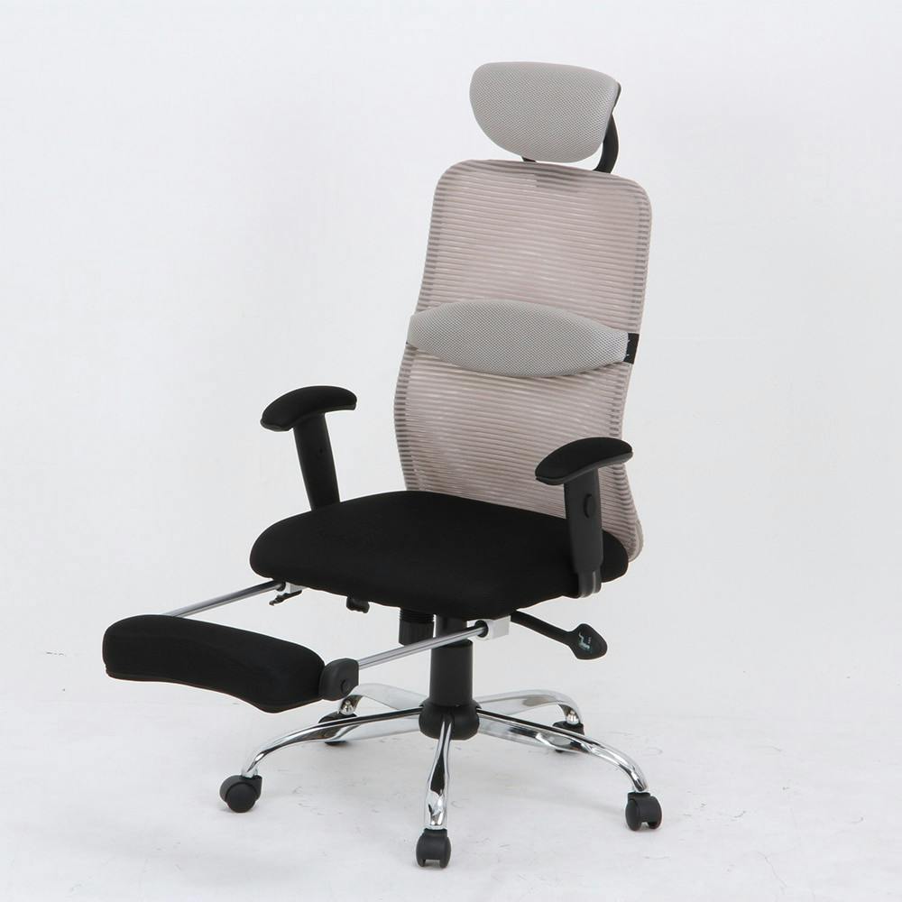 M♦メガゾーン送料込　昇降式チェア　B メッシュバックチェアー スリープGRAY【別送品】 | ホーム