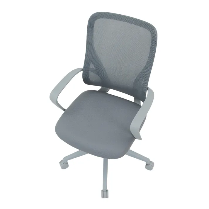 シンプルデザインチェア パレット GY 幅60.5cm 奥行62cm 高さ95~102cm グレー【別送品】
