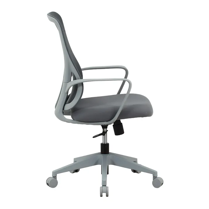 シンプルデザインチェア パレット GY 幅60.5cm 奥行62cm 高さ95~102cm グレー【別送品】