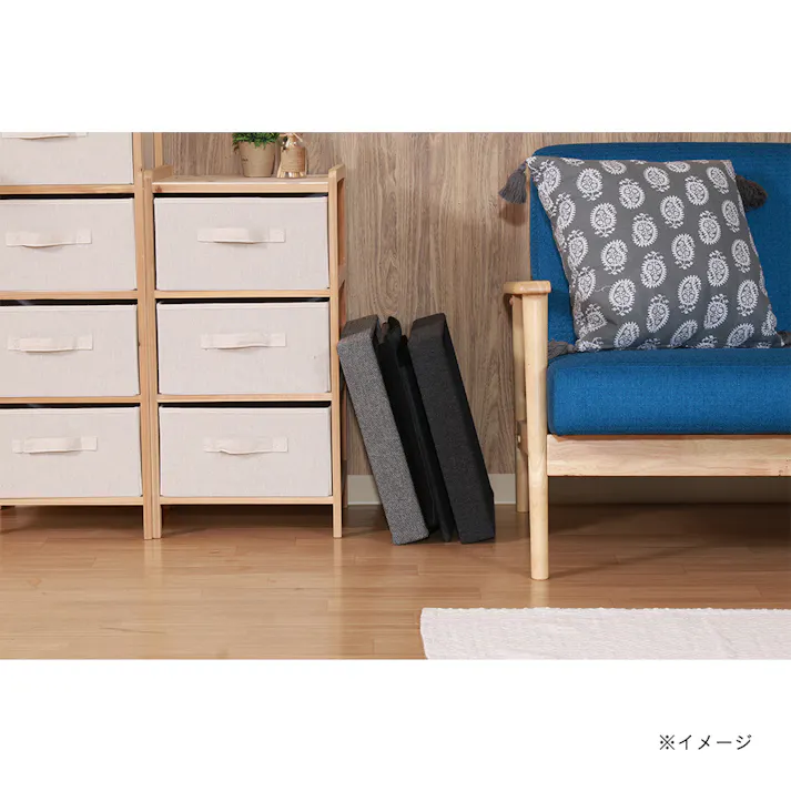 ペットハウス キューブ2段 グレー/ブラック【別送品】