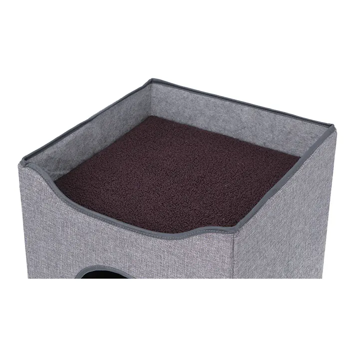 ペットハウス ルーフベッド付き グレー【別送品】