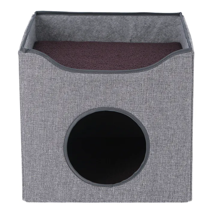 ペットハウス ルーフベッド付き グレー【別送品】