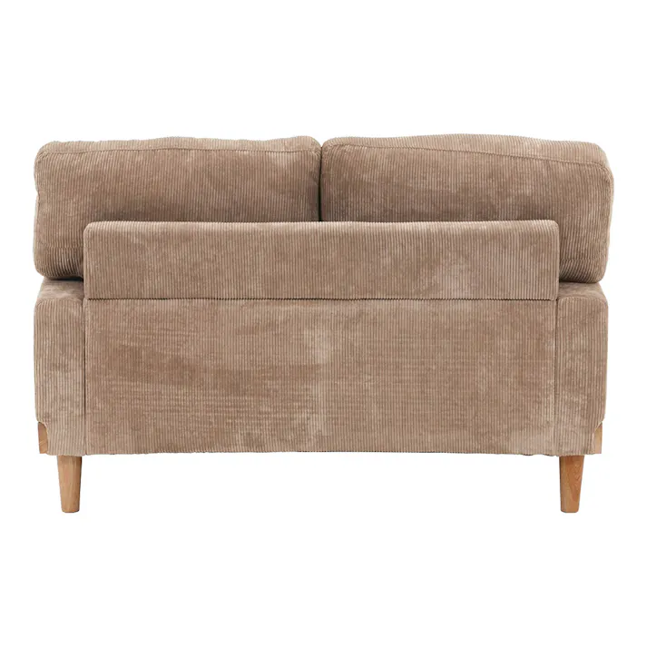 コーデュロイソファ フェリーチェ ブラウン 2人掛け【別送品】